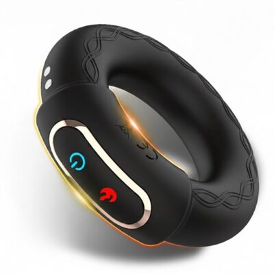 Lusties Verwarmde Cockring – Vibrerende Erectiering met 10 Standen – Medisch Siliconen