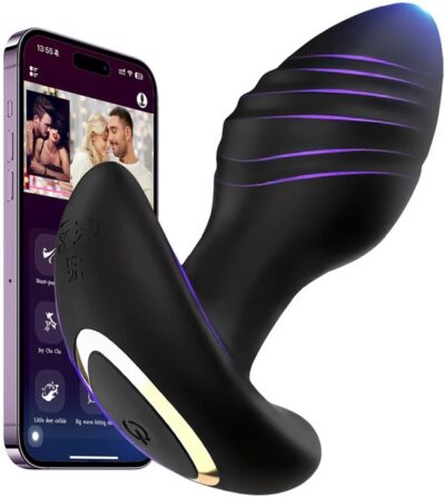 Lusties Luxury 360 Anaalplug – Roterende Prostaat Vibrator – App-Control – Waterproof